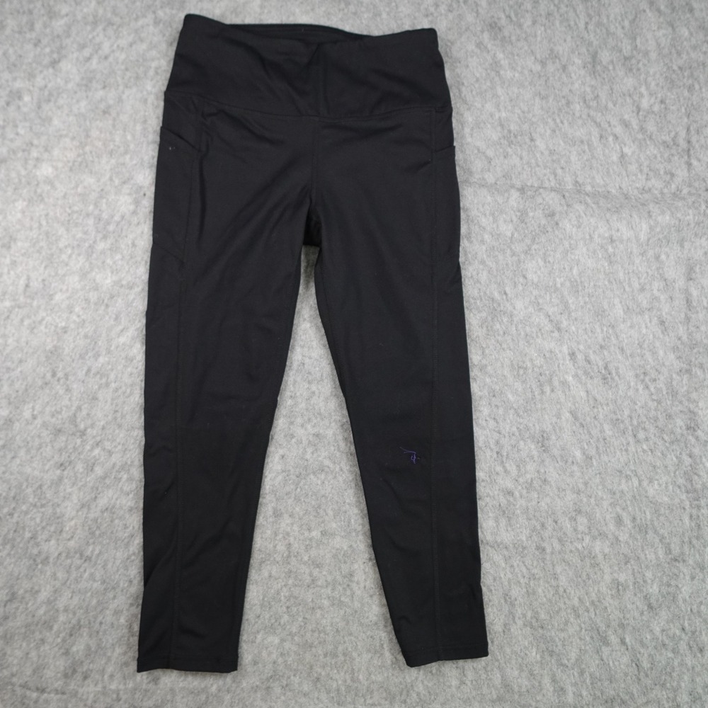 Gaiam Leggings Women Small Black High Rise Athletic Pockets Performance Active